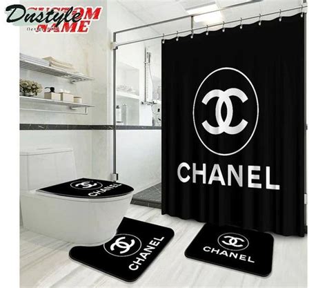chanel inspired shower curtain